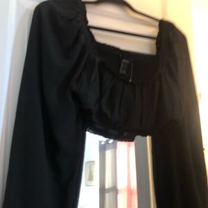 Forever 21 Woven Crop Top